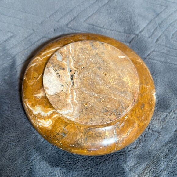 Gorgeous Natural Stone Ashtray or Trinket Box Heavy BRAND NEW Great Gift - Picture 6 of 12